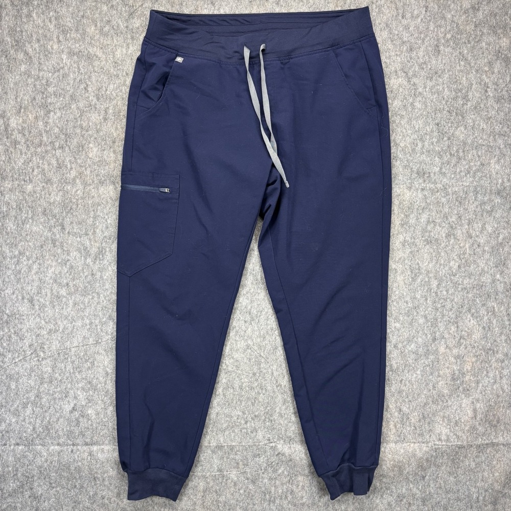 Figs Zamora Jogger Scrub Pants Women's‎ Large Blue Nurse Doctor Medical